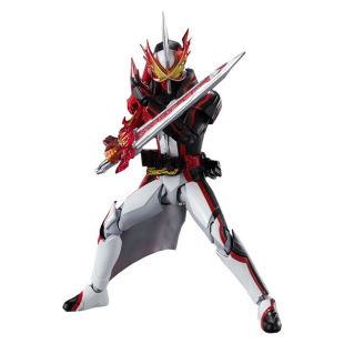 万代SHF 假面骑士 圣刃 Saber 勇气之龙 火炎剑烈火 可动手办玩具