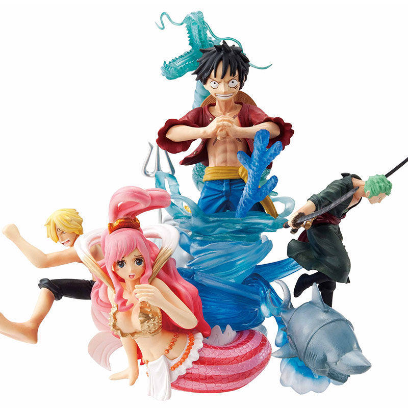 万代 海贼王 必杀技战斗场景鱼人岛第2弹  白星 山治 甚平 盒蛋