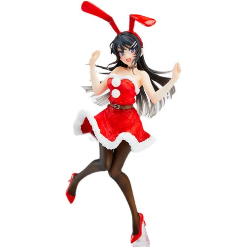 TAITO青春猪头少年不会梦到兔女郎学姐 樱岛麻衣圣诞红色景品手办