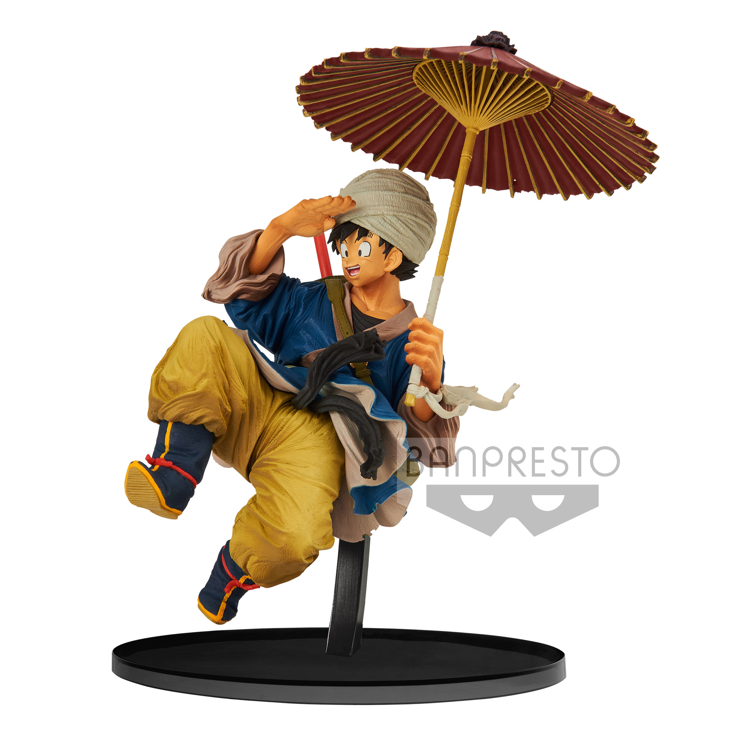 眼镜厂 七龙珠 BWFC 孙悟空打伞 修行  雨伞 景品手办动漫周边