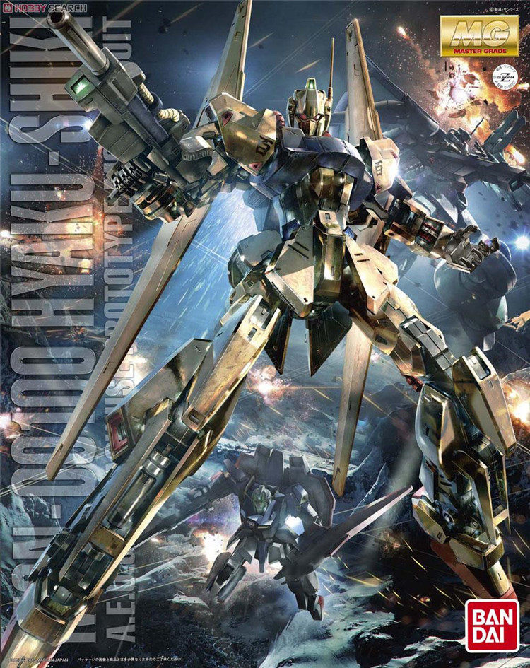 万代MG 金百式 高达2.0 黄金百式 MSN-00100 拼装模型1/100