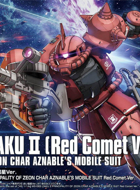 万代 HG GTO 024  夏亚专用扎古 红色彗星 红扎古 高达拼装模型