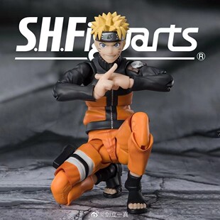 万代 SHF 火影忍者 疾风传 旋涡鸣人 2代 新素体 可动手办人偶
