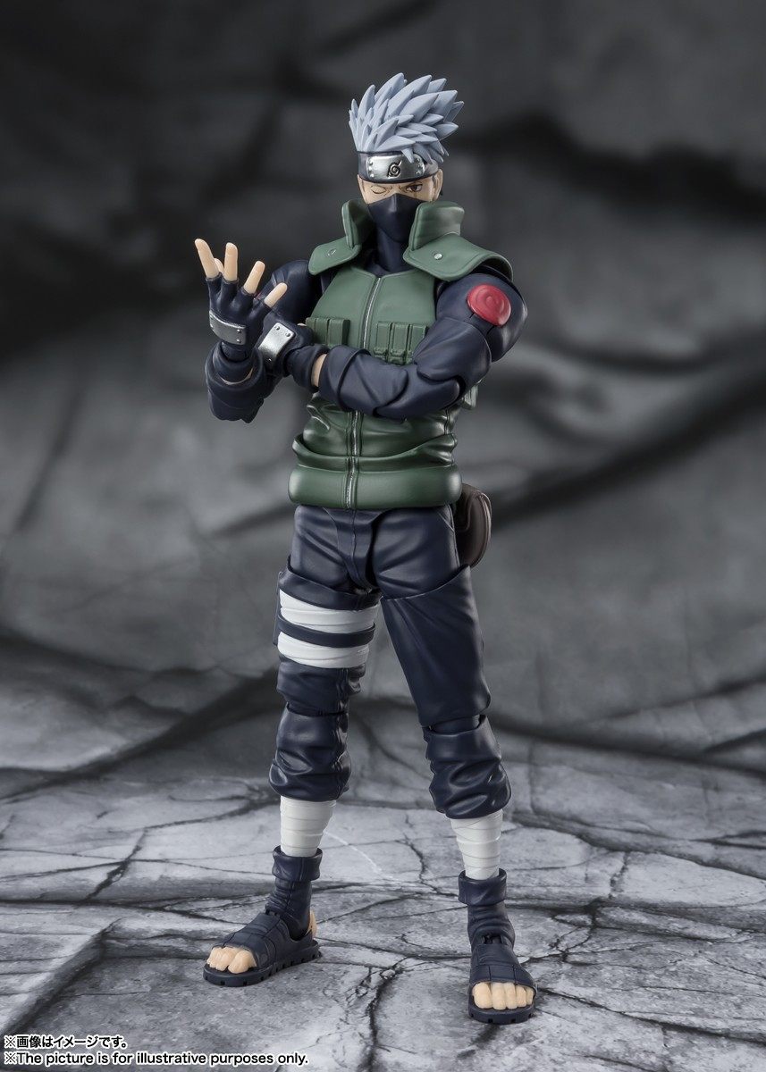 万代 shf 火影忍者 疾风传 旗木卡卡西2.0 血轮眼六代目 模型手办