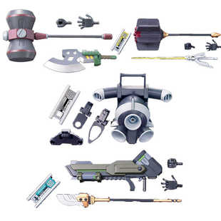 万代 LBX 配件包 武器 背包 手型 镰刀 盾牌 纸箱战机 拼装模型