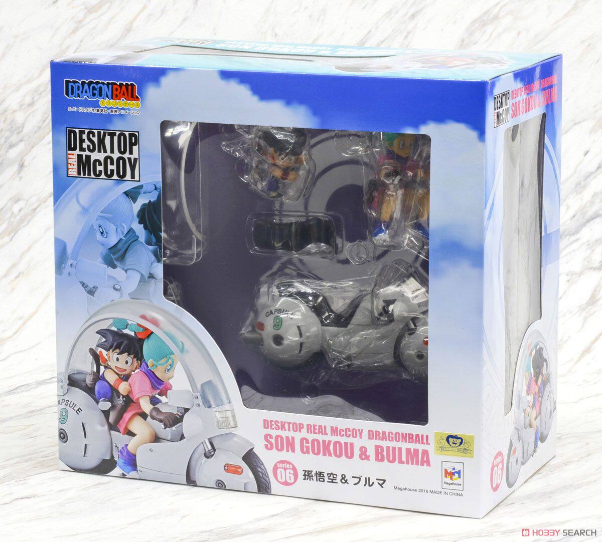 MegaHouse 桌面系列6 七龙珠 布尔玛 摩托 悟空 手办周边