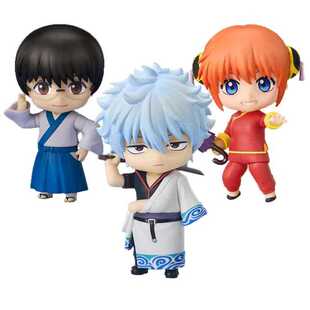 GSC 粘土人 银魂 坂田银时 神乐 志村新八 Q版 可动手办