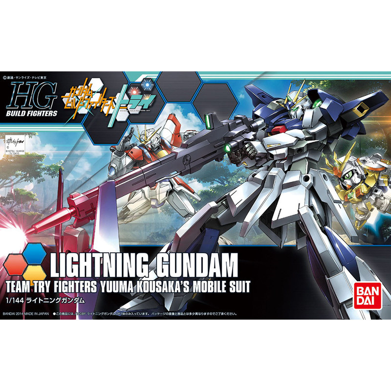 万代拼装模型 hgbf 020 1/144 lightning 创制 闪电高达 创战者