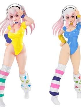 FURYU 超级soni子 80年代造型 黄衣 蓝衣 景品手办 模玩周边