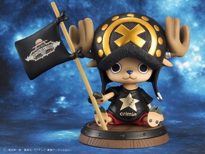MegaHouse POP 黑金 乔巴 木桶坐姿 涉谷限定crimin手办