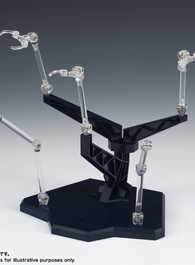 万代 魂STAGE ACT TRIDENT PLUS 蓝黑色 SHF ROBOT魂专用三角支架