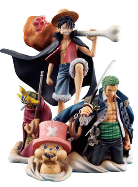 MegaHouse海贼王DESKTOP REAL McCOY路飞索隆乌索普桌面摆件手办