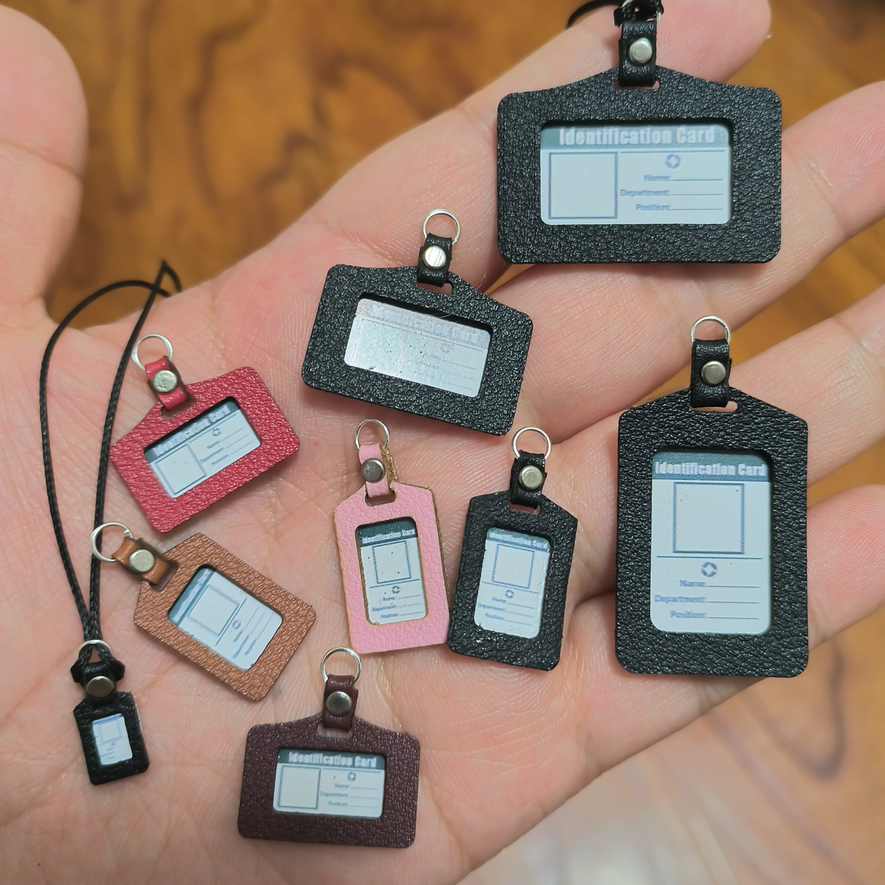 小布BJD3分4分6分8分12分ob11女兵人OB24娃娃道具工作牌工牌皮质