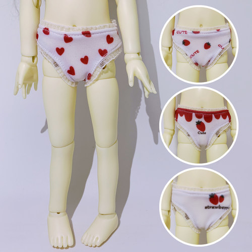 樱桃酱内裤BJD6分BJD8分短裤草莓