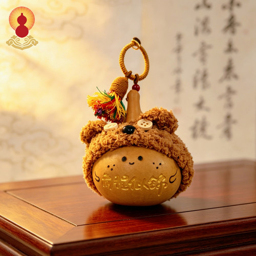 葫芦手把件汽车摆件雕刻烙画