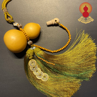 天然开口葫芦摆件五帝钱家居房门卧室挂件门口客厅横梁厕所门对门