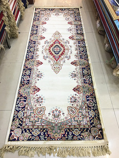 新疆地毯民族地毯长廊过道毯子垫子阳台床头床边毯子和田丝棉地毯