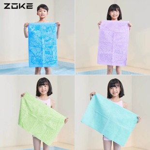 ZOKE洲克新款 小号运动毛巾 卡通印花PVA吸水速干浴巾游泳训练桶装