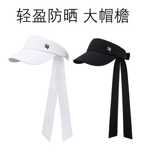 SG高尔夫空顶帽女帽大帽檐显脸小