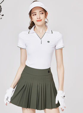 BG高尔夫球服女短袖T恤速干显瘦