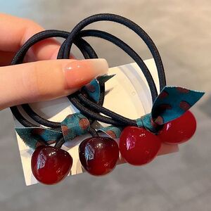 小樱桃蝴蝶结扎头发橡皮