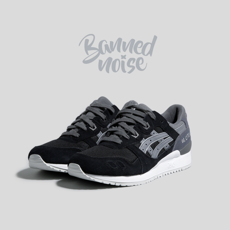Asics/亚瑟士 Gel-Lyte III 黑灰环形山 休闲复古跑鞋 HL7V2-9097