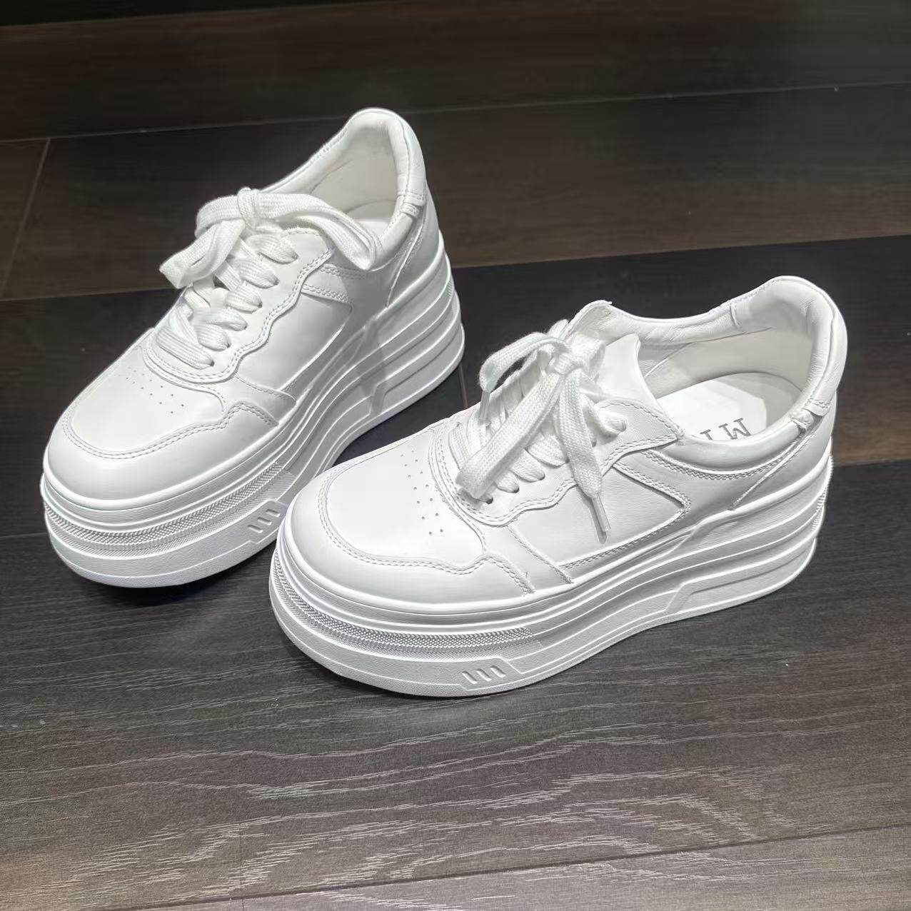 小白鞋春秋款厚底休闲板鞋