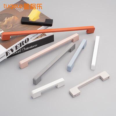 图格乐欧式抽屉拉手U705白色衣柜橱柜门拉手把手现代简约柜子把手