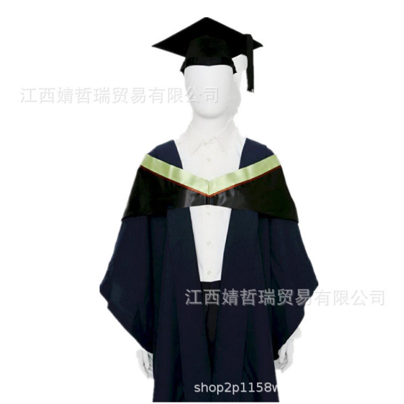 国内大学毕业服香港理工大学学士服硕士服博士服袍理科披肩帽子