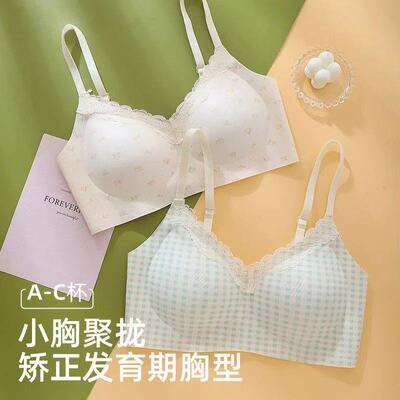花边少女文胸碎花甜美内衣