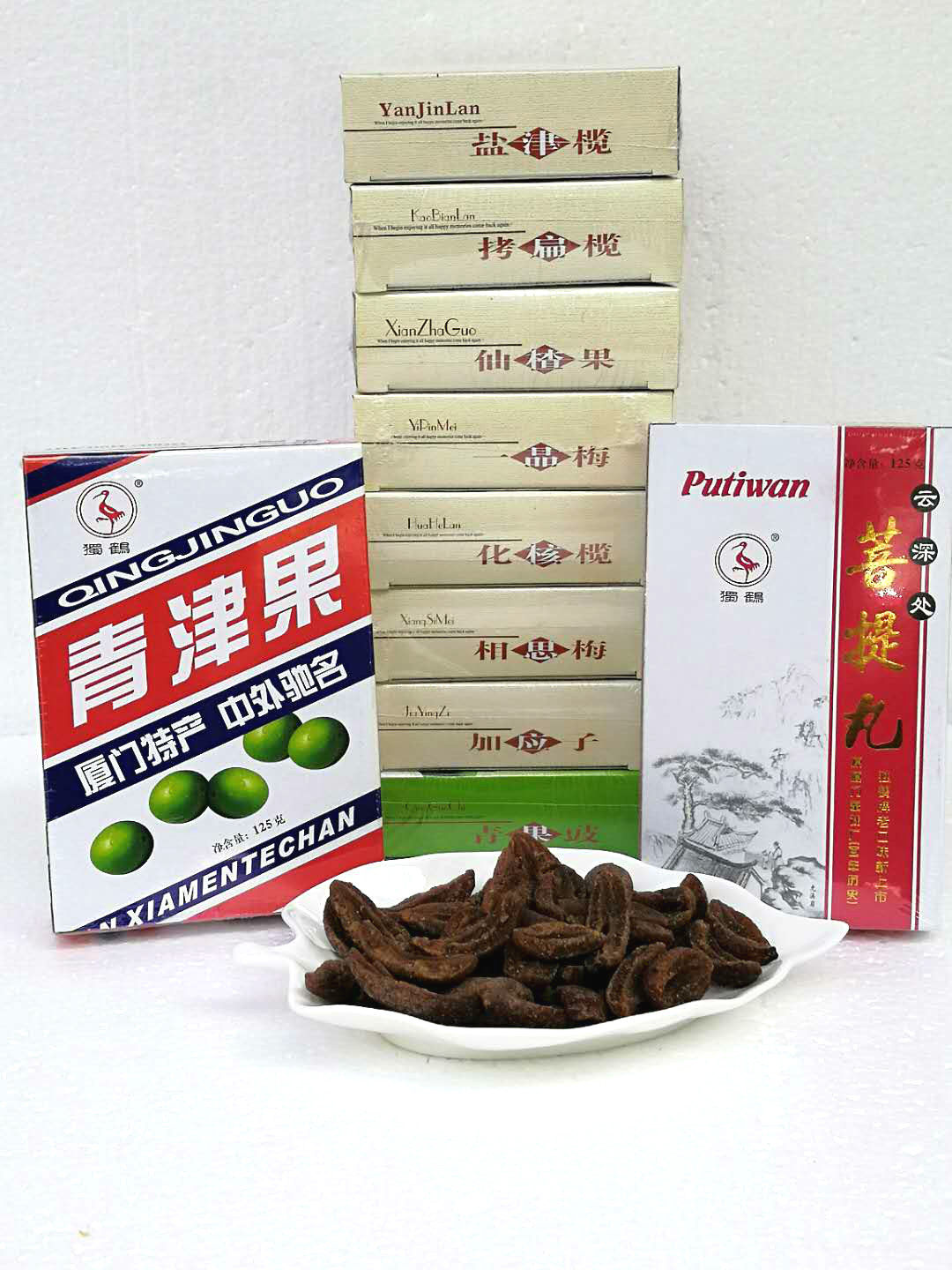 独鹤零食休闲特产厦门老牌橄榄果脯蜜饯菩提青津果干话梅相思梅