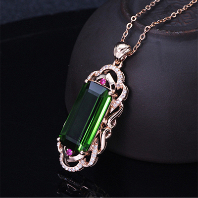 水滴形钻石锁骨链简约时尚吊坠扣