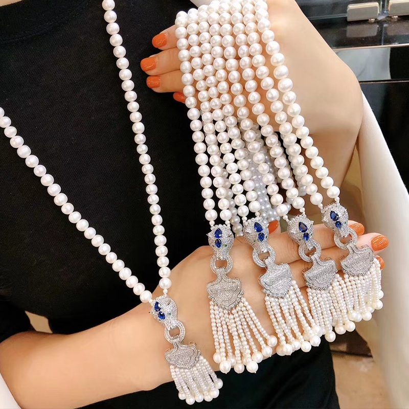 DIY锆石镀白金豹头可做银扣子