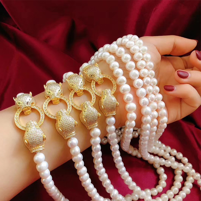 DIY配件双豹头搭扣毛衣饰品