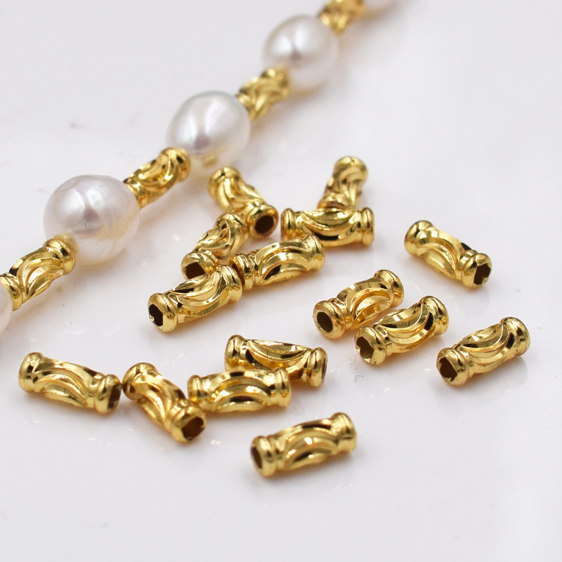 正品美国原装进口14K金珠子/包金珠/DIY饰品串珠隔珠配件圆珠散珠