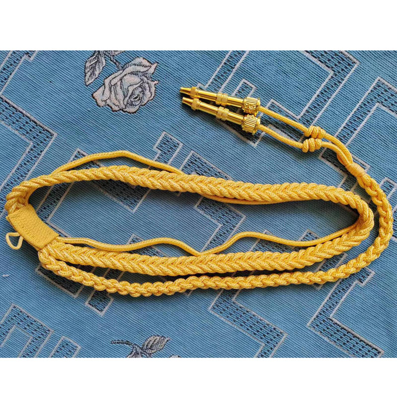 新款消防绶带文艺演出制服礼仪带常服授带金色礼服带定制手工编制