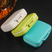 烟盒男便携中支粗支两用烟盒装 散烟麦秸秆密封防潮抗压翻盖收纳盒