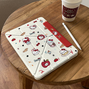 卡通kitty猫适用苹果ipad11保护壳air7亚克力pro12.9平板保护壳10.2寸小米带笔槽第11代保护套防摔mini7全包