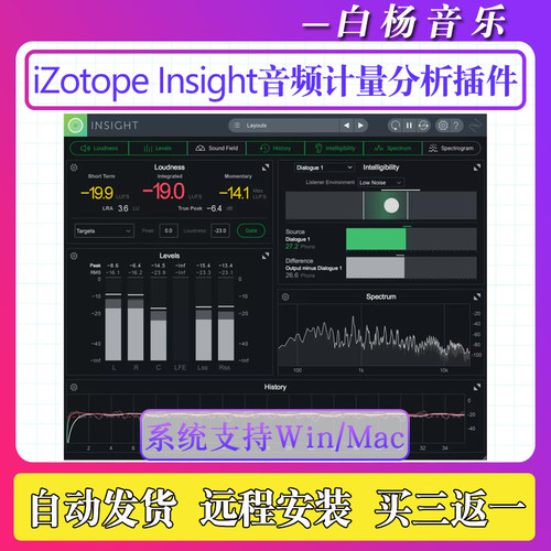 iZotope Insight v2.5.0响度标准化音频洞察2计量分析插件Win/Mac