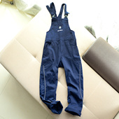 男女大码 刺绣标工厂订单春秋斜纹棉涤工装 背带裤 汽修机床耐脏耐磨