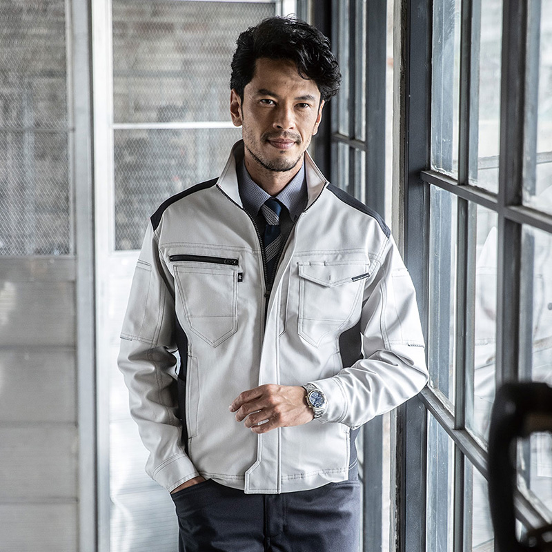 秋季保暖日单加厚耐磨工作服立领