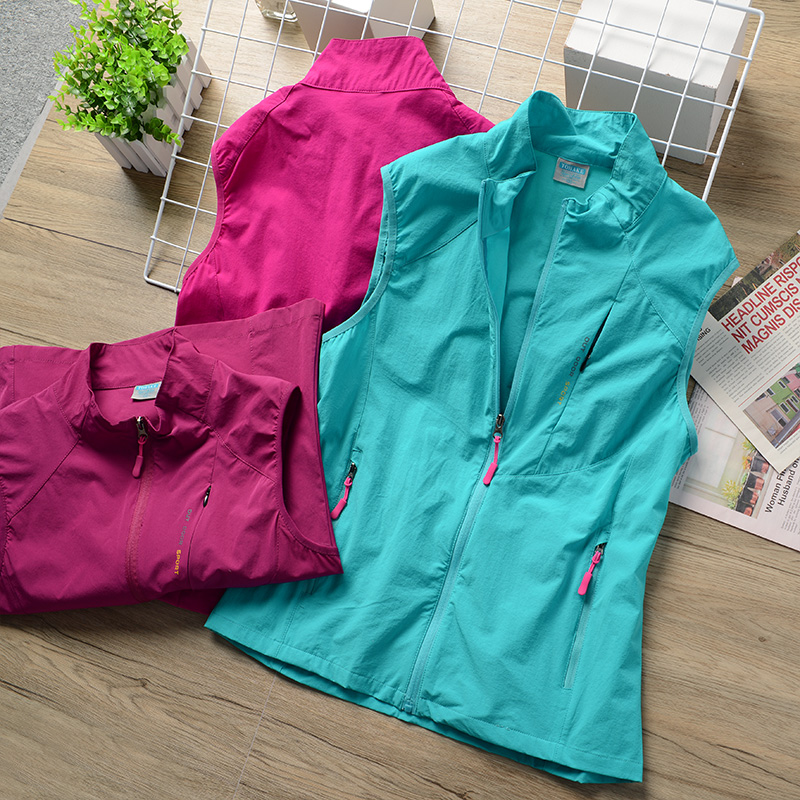 工厂订单 韩国 速干女马甲夏季新款立领拉链轻薄快干户外旅游坎肩,户外/登山/野营/旅行用品,速干背心,淘宝优惠券,粉丝福利购,淘宝优惠卷