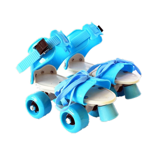 儿童初级可伸缩轮滑鞋儿童款双排轮滑鞋双排溜冰鞋简易四轮旱冰鞋