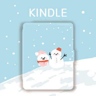 堆雪人 WEST 冬天可爱Kindle558保护套paperwhite1234少女萌系