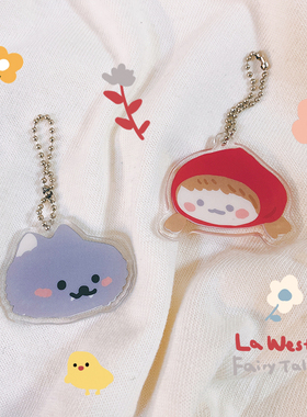 LA WEST|童话系列小红帽手机挂件链吊坠饰钥匙扣环女生可爱卡通萌