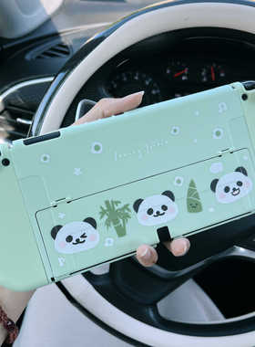 星之森熊猫适用任天堂Switch可爱续航版oled保护套ns软壳分体防摔