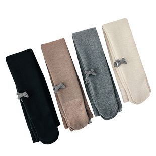 女童打底裤秋冬款宝宝外穿日系jk保暖加绒加厚儿童竖条纹连裤袜