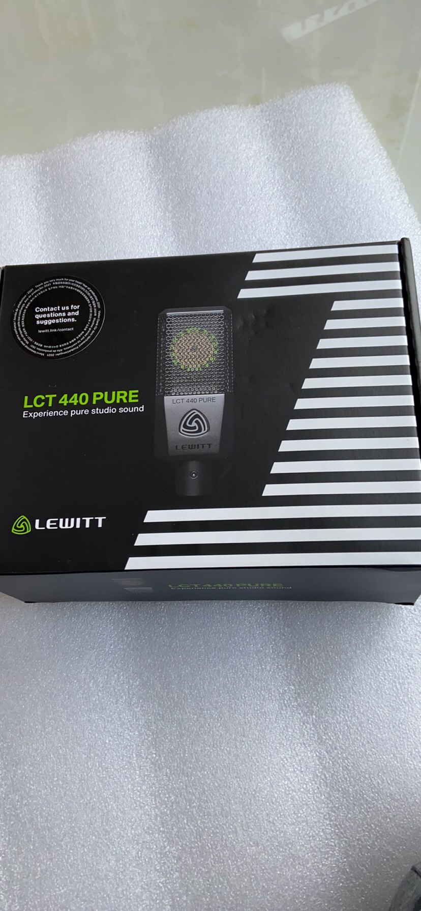 二手话筒lewitt莱维特lct440 pure电容麦克风加艾肯4nano dyna