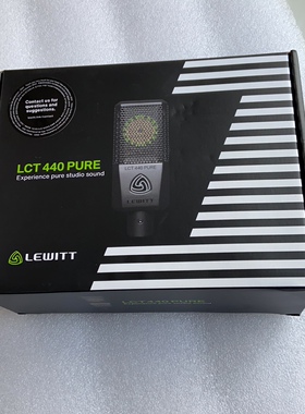 二手话筒lewitt莱维特lct440 pure电容麦克风加艾肯4nano dyna