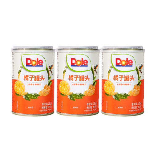 【Dole都乐橘子罐头425g】水果罐头去皮爽口糖水型适合早餐零食
